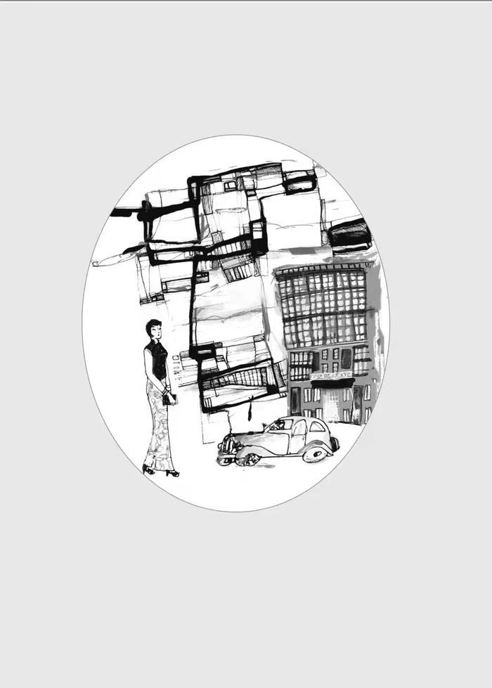 《收获》杂志为《个人主义的孤岛》所配的插画