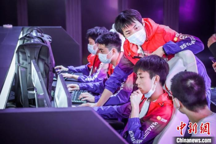 中国队在比赛中
