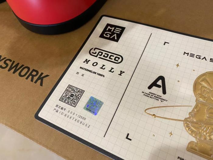 石墩儿的“Molly西瓜”0001/2500证书。 受访者供图