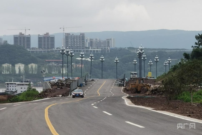 “滨五期一标段”主体工程完工（央广网发 南滨路建设发展中心供图）