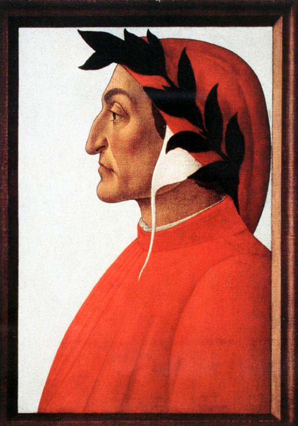 波提切利绘但丁像