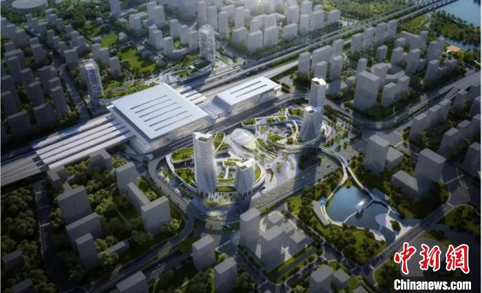 铁路温州北站效果图 永嘉发布供图
