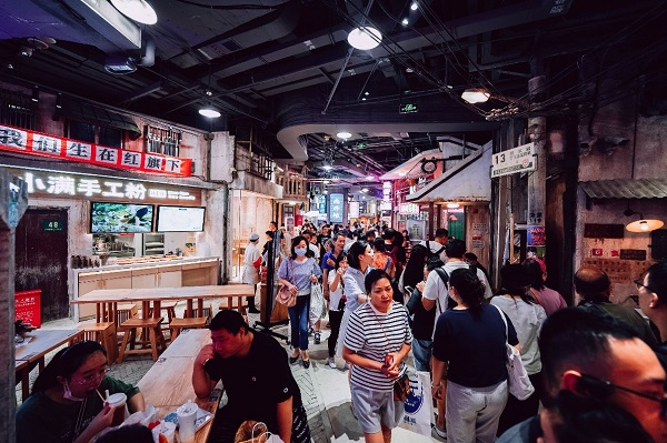 图说：北外滩来福士“城市集市”