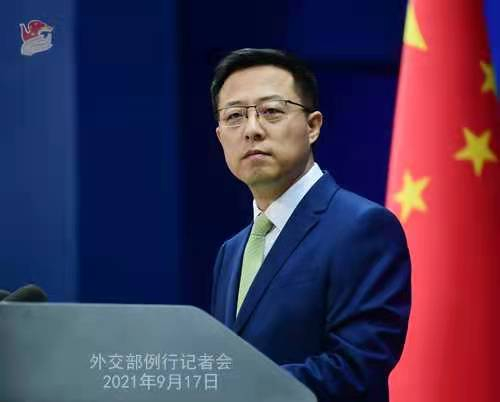 外交部发言人赵立坚。 薛伟 摄