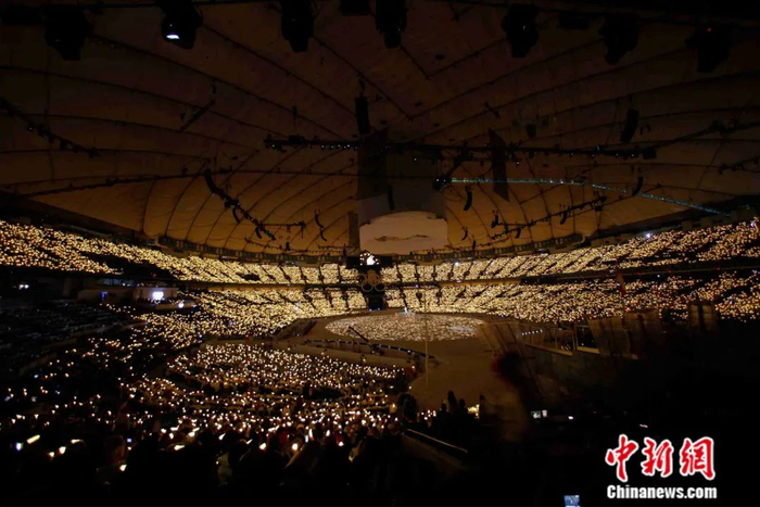 温哥华冬奥会开幕式。中新社发 盛佳鹏 摄