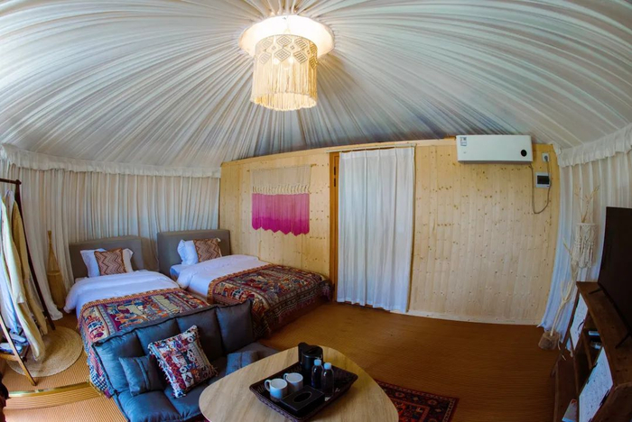 ▲宽敞整洁的双床房