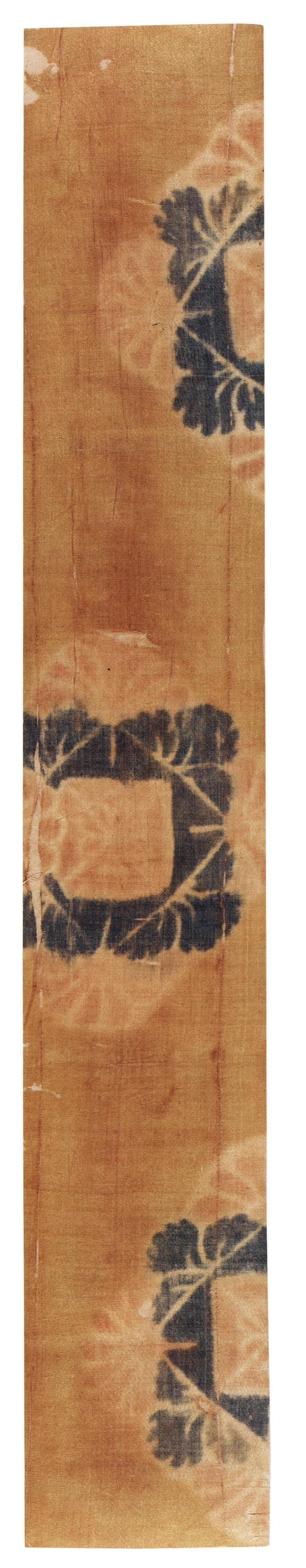 黄地花文夹缬絁正仓院展第六十四回