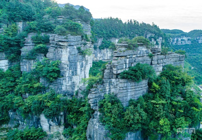 金佛山万卷书台美景（央广网发 拾令摄）