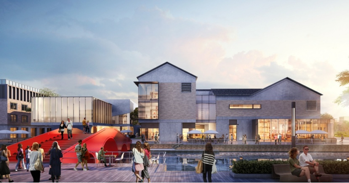 （民国风情街意向图，企业提供，央广网发）