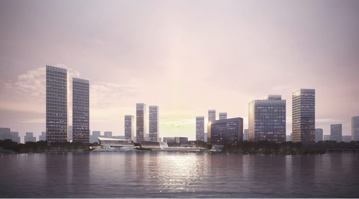 （概念图，蔚蓝湖滨城提供，央广网发）