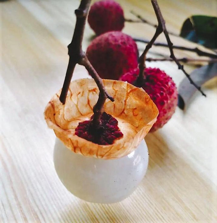 用荔枝做的灯笼，愿它驱散莆田的疫情。|来自网络