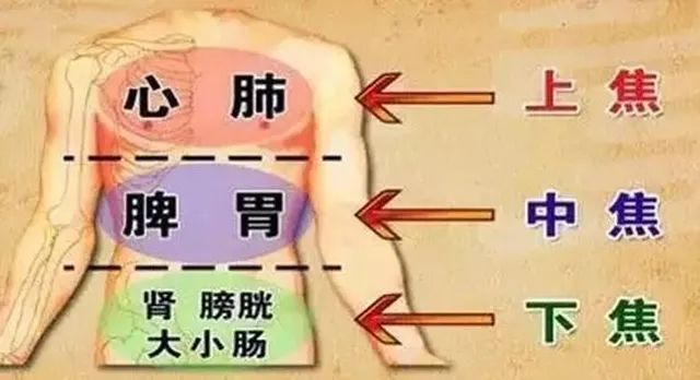 寒湿在上焦，肩颈酸痛、寒湿在中焦，脾胃不好、寒湿在下焦！