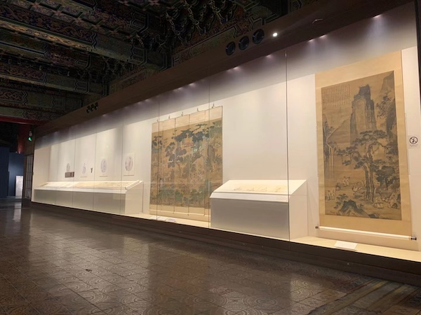 故宫博物院文华殿书画馆展出现场
