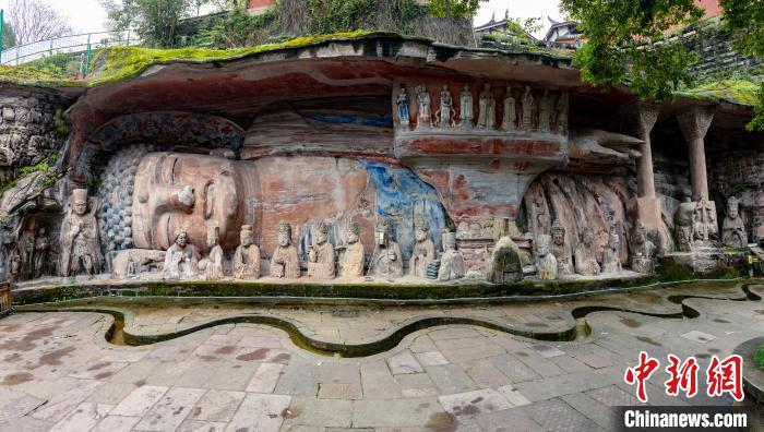 图为世界文化遗产大足石刻。　大足石刻研究院供图