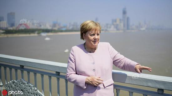 2019年9月，默克尔第12次访华时来到了武汉 图源：IC Photo