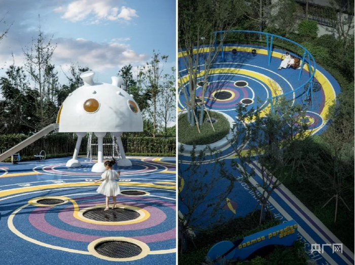 御璟悦来知鹭组团“星宇乐园”实景（央广网发 华宇供图）