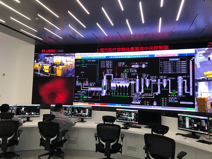 医废处置的中控室