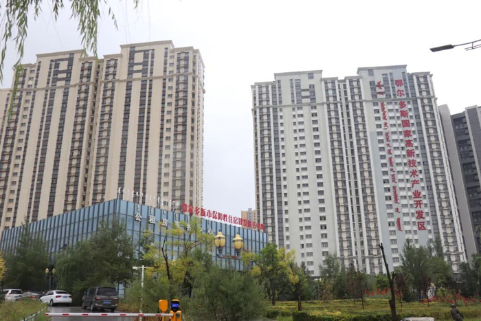 鄂尔多斯保障房项目。田傲云/摄