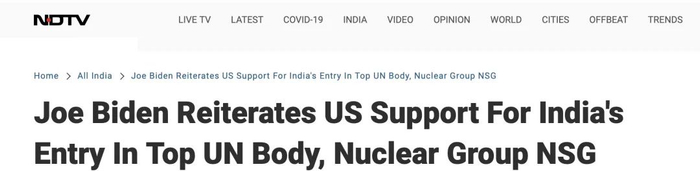 　NDTV报道截图