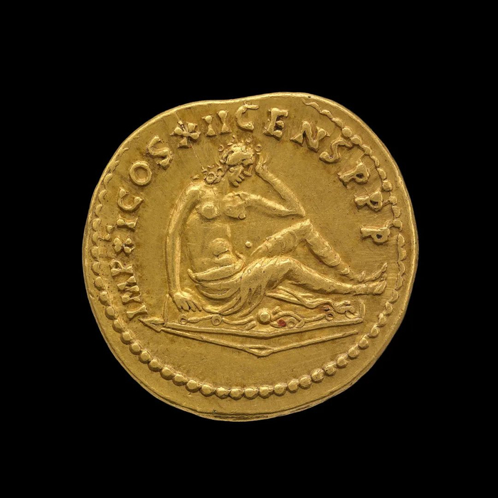 图密善金币（击败日耳曼）公元86年