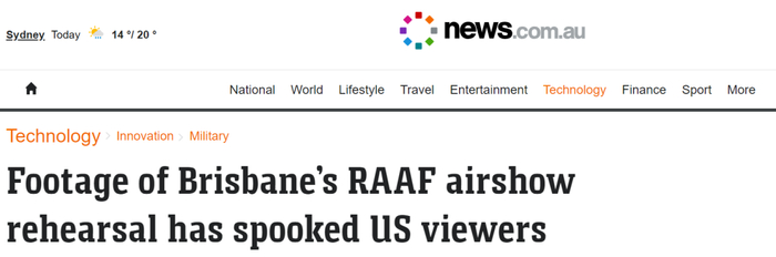 澳大利亚新闻网报道截图