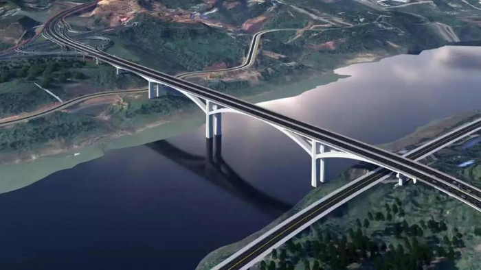 礼嘉嘉陵江大桥（央广网发 林同棪国际供图）
