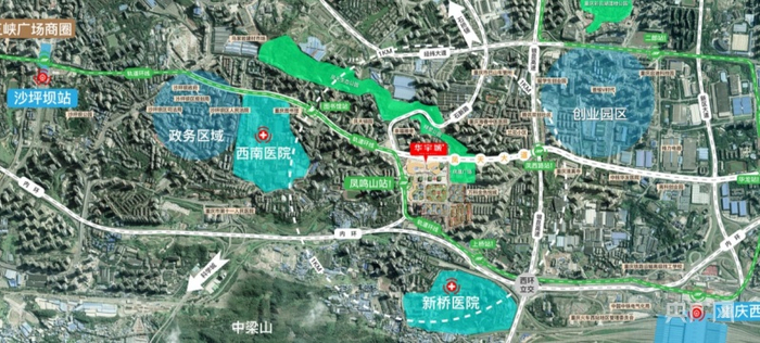 华宇城周围交通线路图（央广网发 华宇供图）