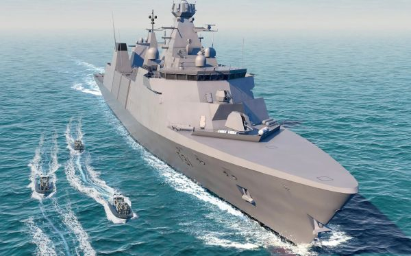 英国海军31型灵感级护卫舰设想图。（英国海军官网）