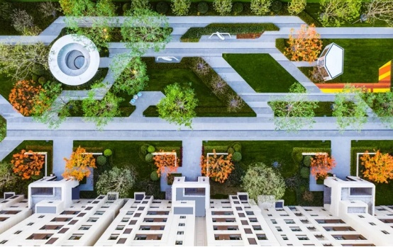 （实楼展示示范区实景图，翰悦府供图，央广网发）