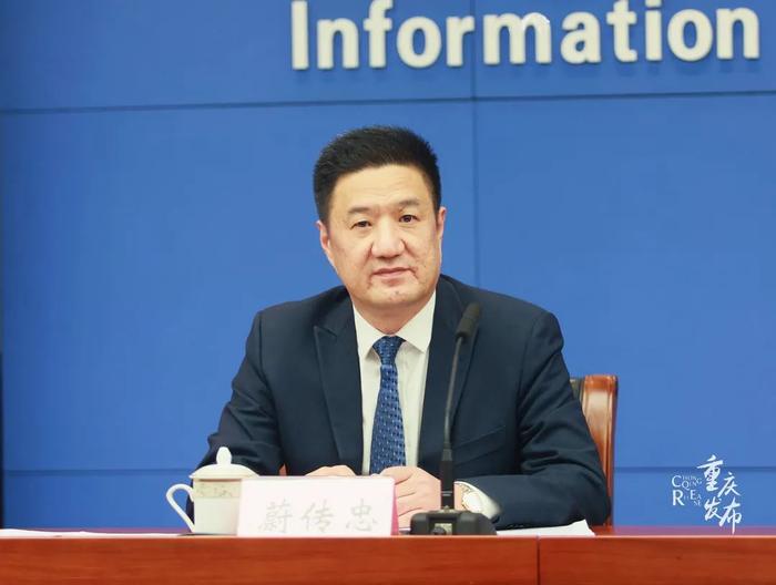 蔚传忠介绍相关情况 李聪冲 摄