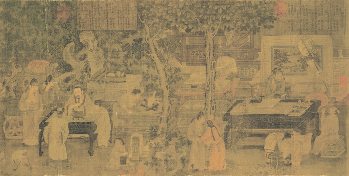 《十八学士图》，南宋刘松年