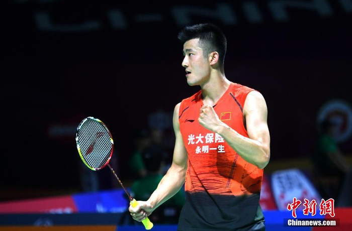 资料图：谌龙在比赛中。中新社记者 吕明 摄