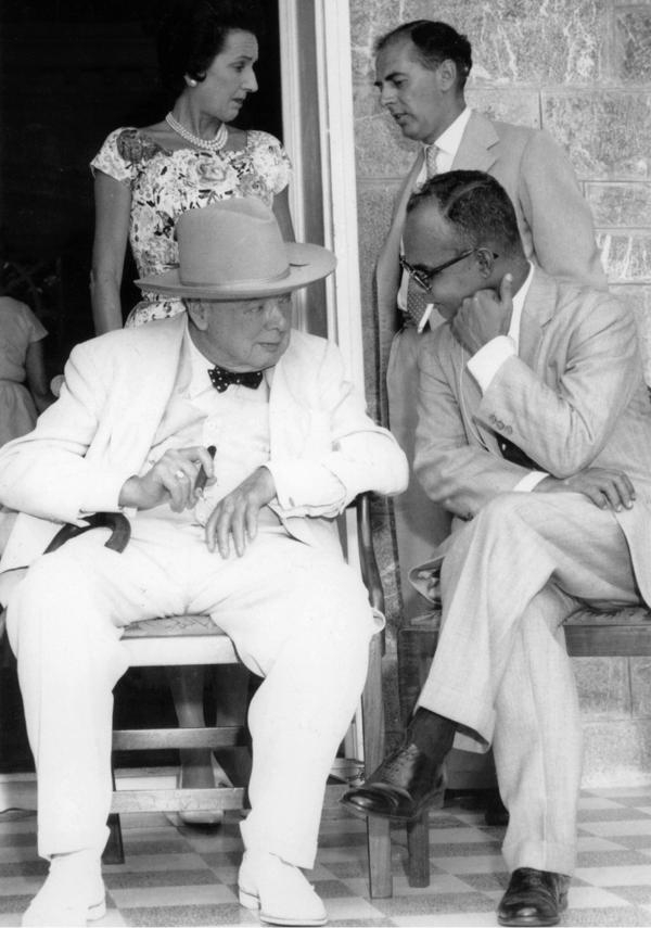 丘吉尔和埃里克·威廉姆斯，1961年。