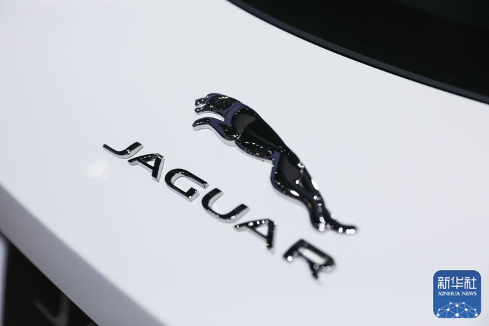 ↑这是2019年1月18日在比利时布鲁塞尔车展上拍摄的捷豹汽车的车标。新华社记者郑焕松摄