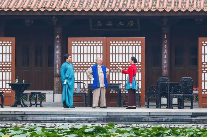 《书说·沙家浜》京剧表演。（央广网发，丰台区文化创意产业促进中心供图）