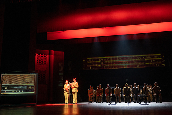 《直播开国大典》排练照。国家大剧院提供