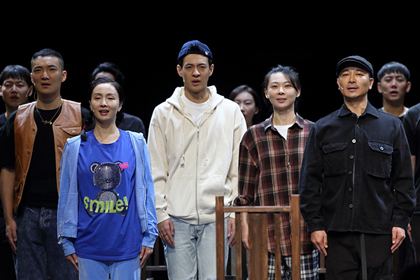 《直播开国大典》排练照。国家大剧院提供