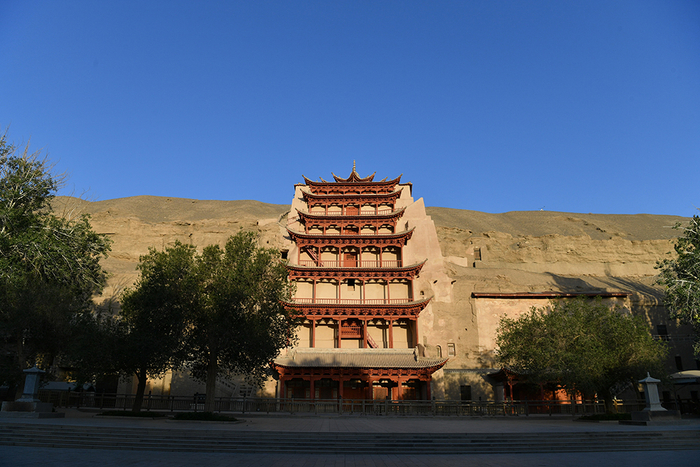 莫高窟景区视觉中国图