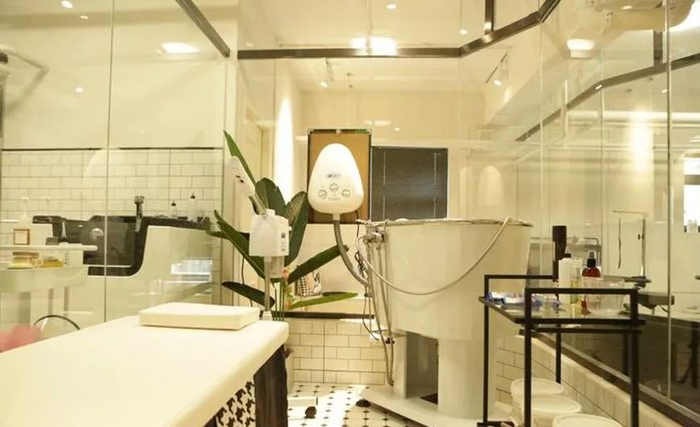 人类友好宠物公司的洗澡/美容区域