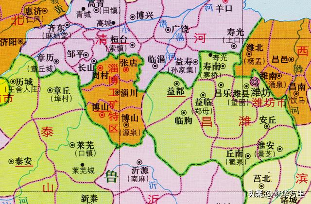 山东省的区划调整，16个地级市之一，淄博市为何有8个区县？