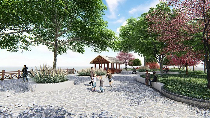 宁裘线沿线景点—芦汀观湖效果图