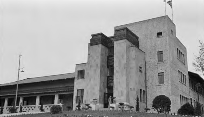 华盖建筑事务所的早期项目，南京中山文化教育馆。资料来源:童寯家属