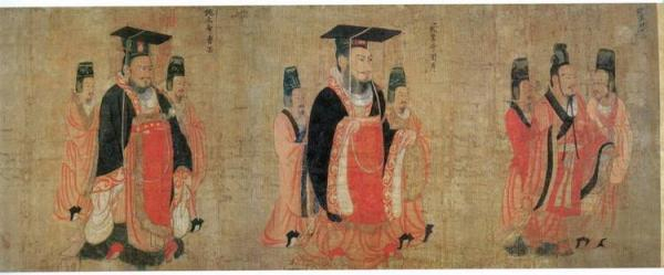 《历代帝王图》（局部）阎立本波士顿美术馆藏