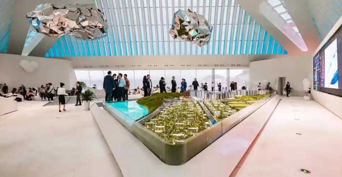 （售楼部现场图，贵阳铁建城供图，央广网发）