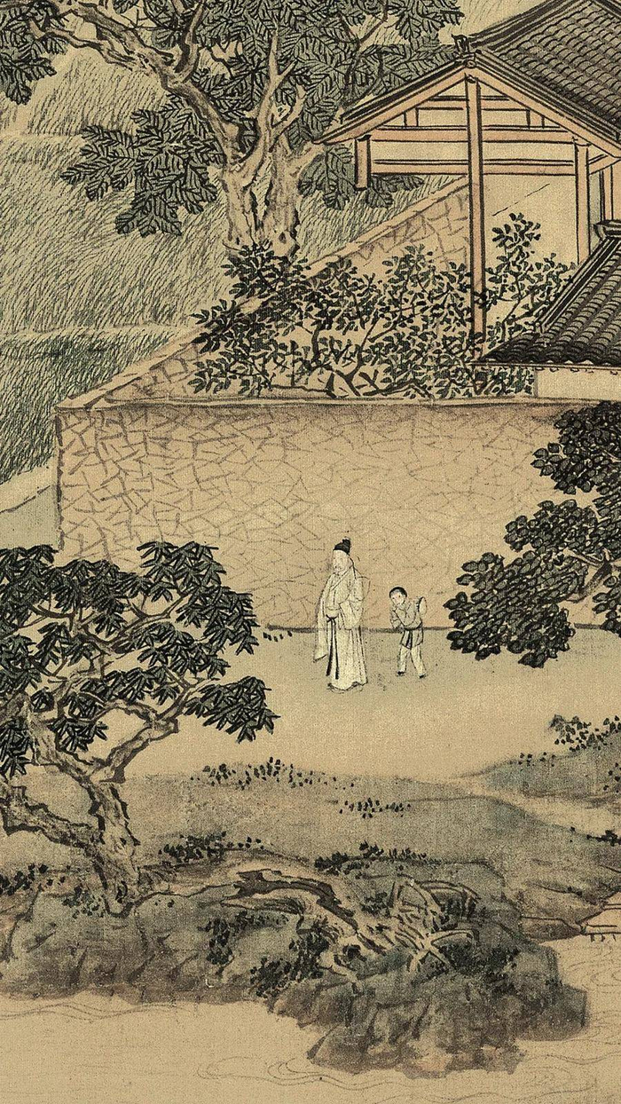 鉴赏| 仇英《莲溪渔隐图》_财经头条
