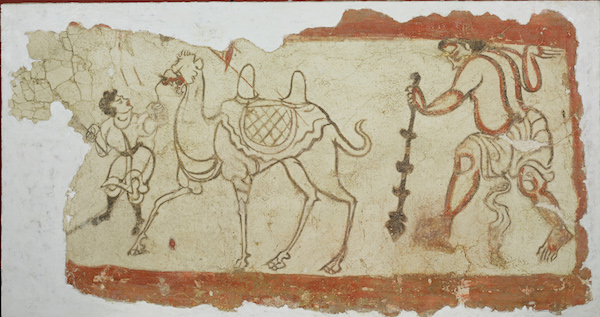 图9：北魏山西大同文瀛路北魏壁画墓中胡人与骆驼形象