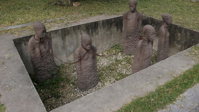 桑给巴尔，石头城，旧奴隶市场的纪念碑