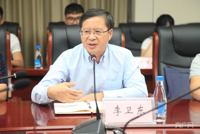 佛山市南海区石门中学校长李卫东致辞（佛山石门中学供图 央广网发）