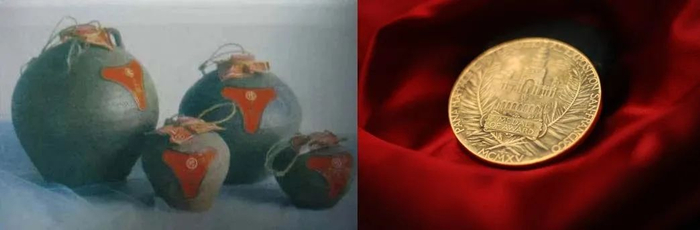 ▲1915年，泸州大曲酒（泸州老窖特曲前身）荣获巴拿马万国博览会金奖