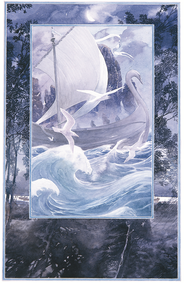 灰天鹅船，艾伦·李绘（图片经出品方世纪文景授权发布）